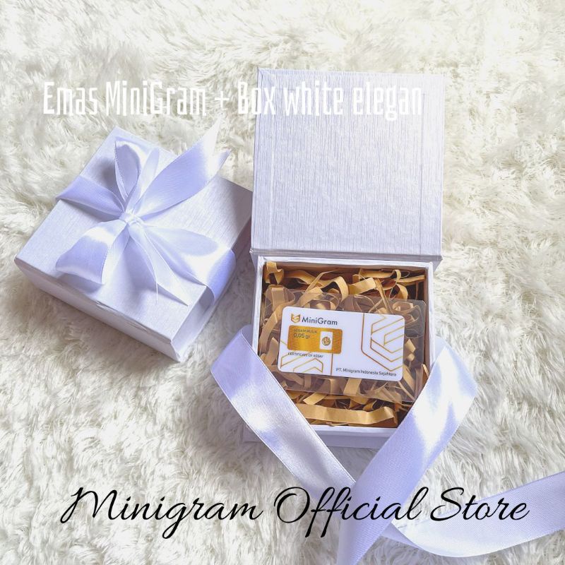 Gift Series Minigram + Kotak Elegan/Kado Emas/Merchandise Emas/ Box Logam Mulia/Souvernir-1