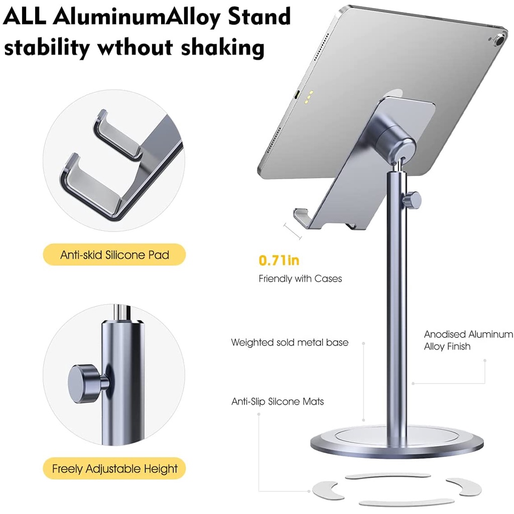 Licheers LC359 Phone Stand Holder Aluminum Alloy Phone Tablet HP