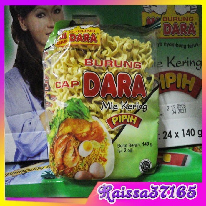 

Mie Cap Burung Dara Mie Kering Pipih 140gr
