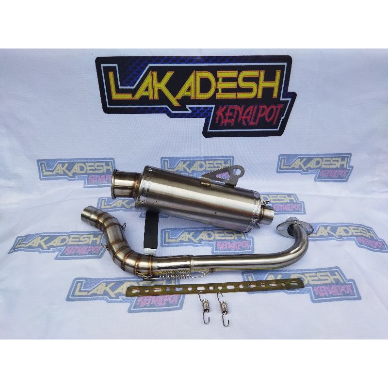 KNALPOT CINCIN POLOS/LASER NAMA (INLET 38/50) BEAT MIO VARIO AEROX SCOOPY NMAX PCX LEXI ADV GENIO DLL