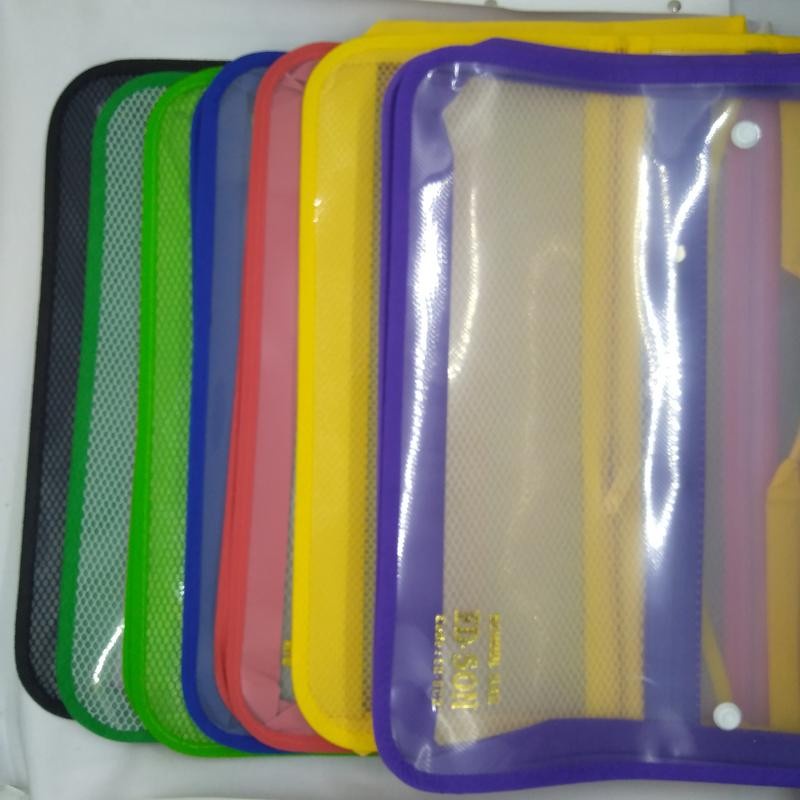 

Map Tas Kancing 2 / School Bag Folio / Document Bag / Map Jala / Zipper Bag