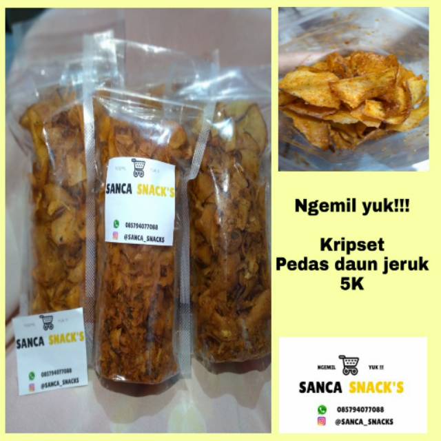 

Kripset pedas daun jeruk