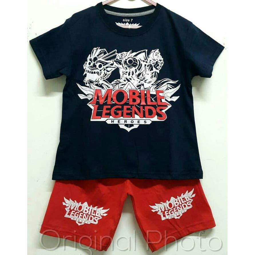 Setelan Baju 1 10 Tahun Mobile Legend Kaos Karakter Anak Cowok Laki Laki Kartun Murah Lucu Santai Shopee Indonesia
