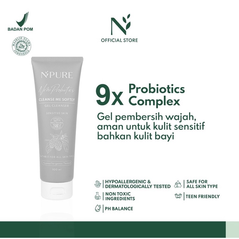 Jual [New] Npure Noni Probiotics cleanse me softly gel cleancser 100ml