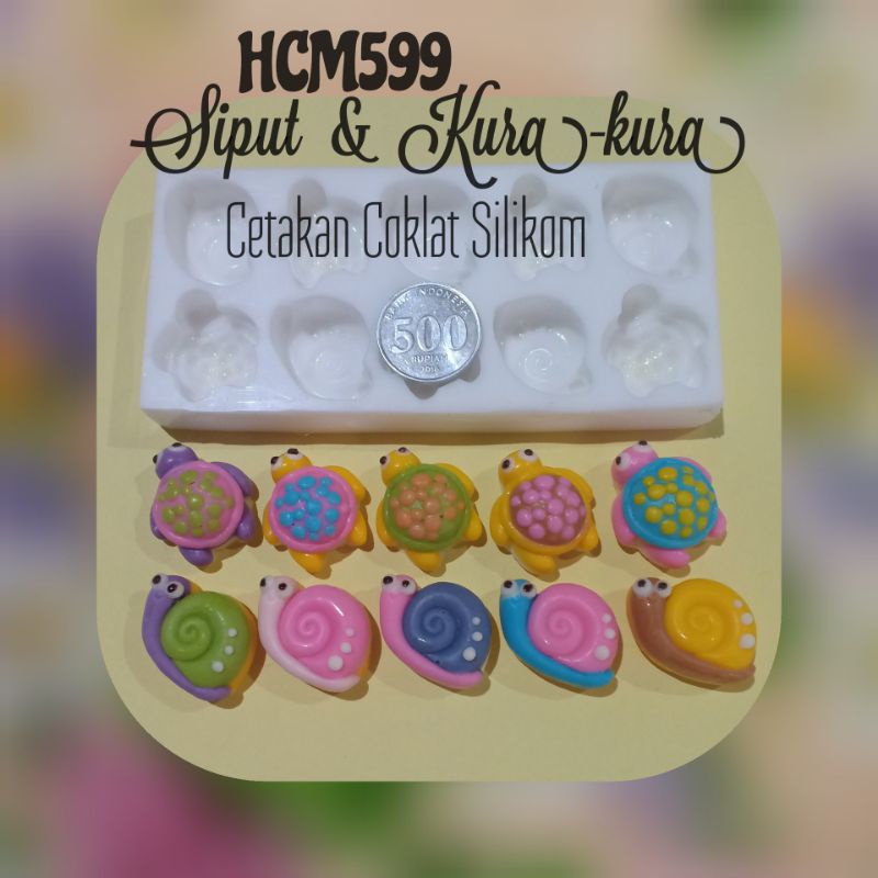 Siput & Kura HCM599 |Cetakan Coklat Silikon| fiina de choco
