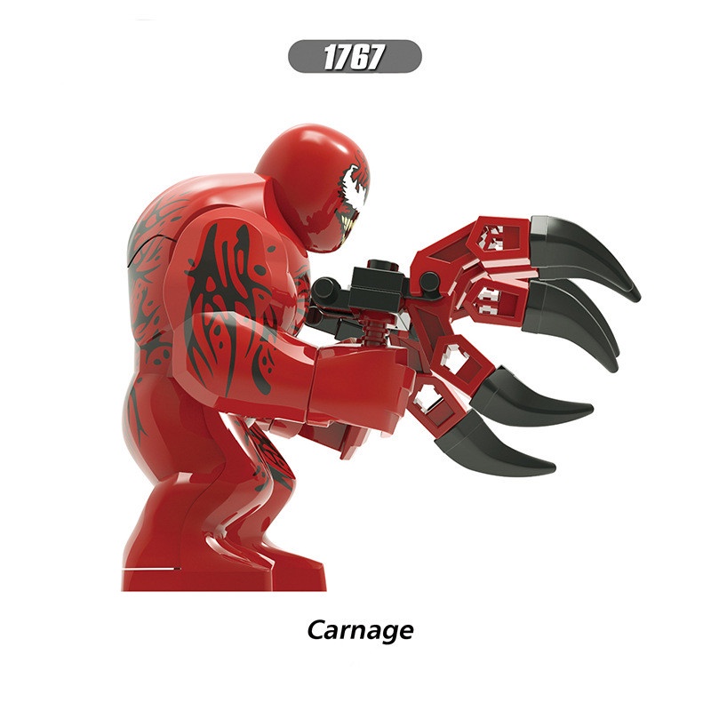 1pc Mainan Balok Bangun / Susun Model Minifigures Disney Carnage Spider Man Untuk Anak