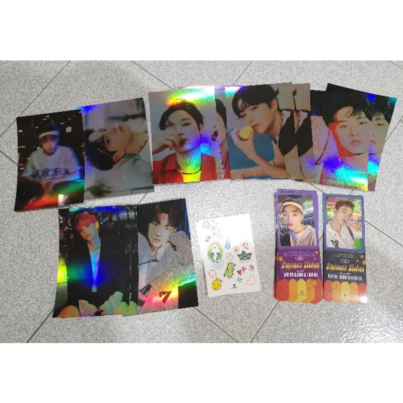 postcard pc photocard ticket the boyz thrill ride tr hyunjae juyeon younghoon chanhee tbz new sunwoo