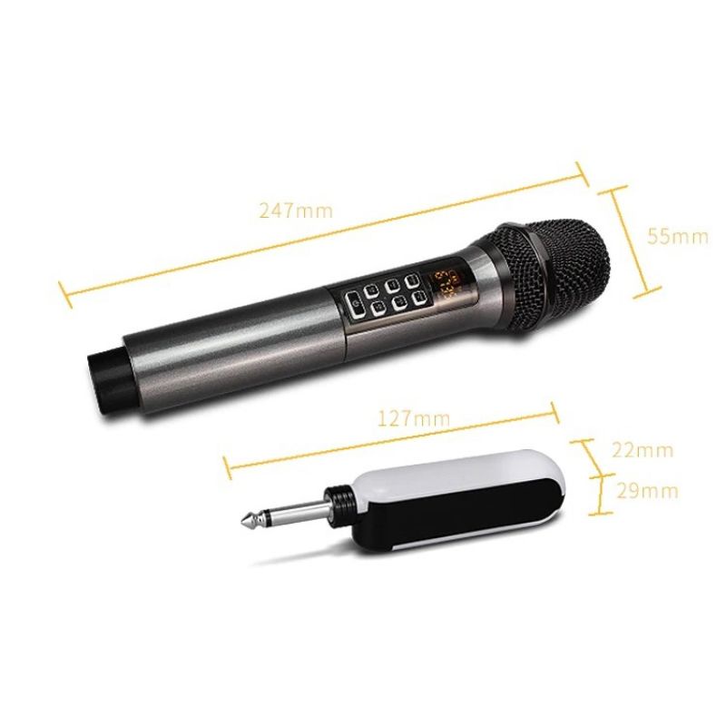 Rellent pMikrofon Karaoke Mic Wireless Portable KTV - D300