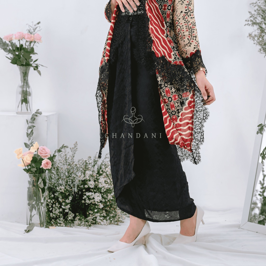 chandani.id • EDREA SET • outer viscose rok lilit instan wisuda kondangan kebaya kartini. outer kondangan. kebaya wisuda. outer brokat. by chandani