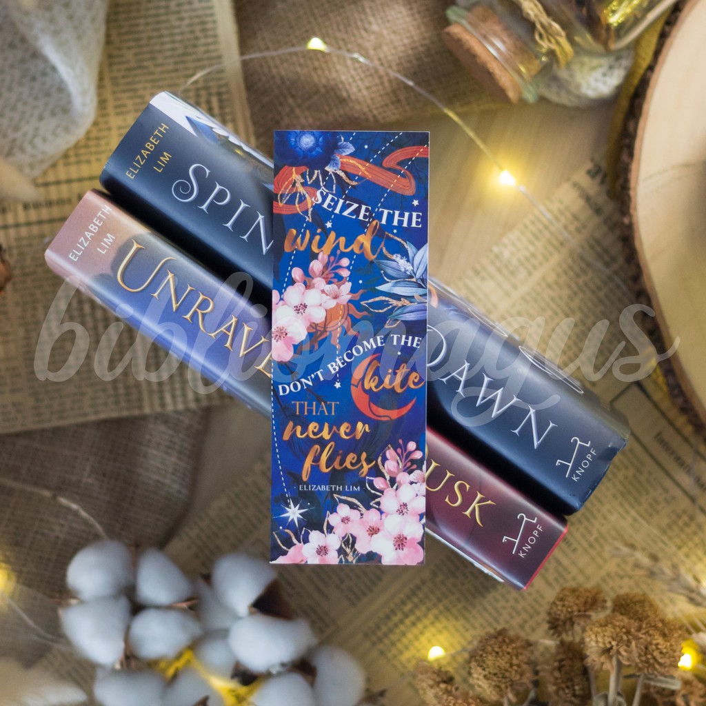 

Seize the Wind bookmark - Spin The Dawn (Elizabeth Lim)