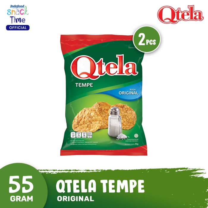 

TERBARU Qtela Tempe Original 55 Gr - 2 Pcs