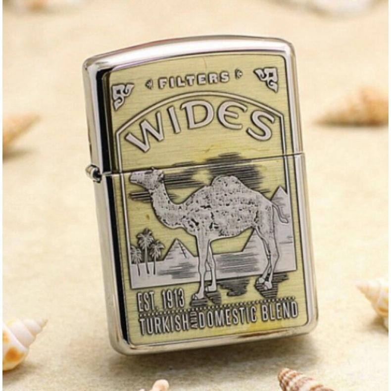 Cod Korek Api Zippo wides Camel Ukir Grade Original