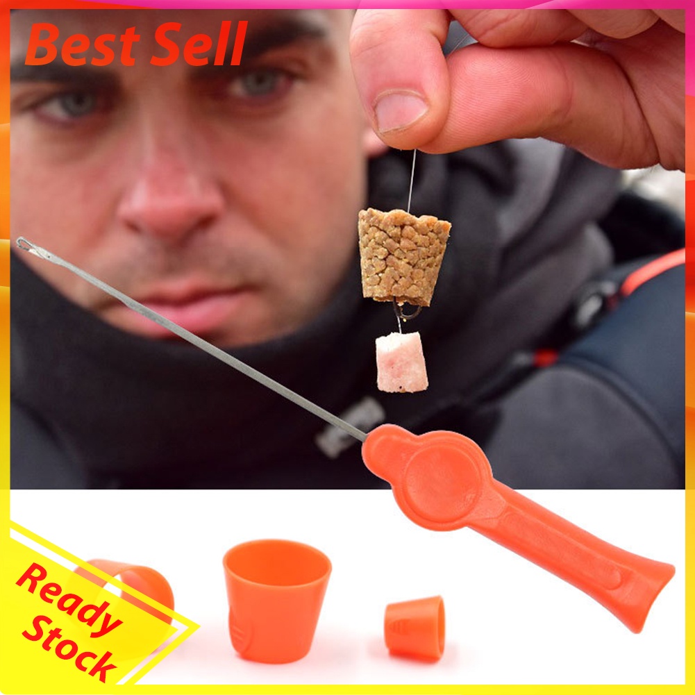 Carp Fishing Hook Feeder Bait Holder Ball Shape Cage Basket Fishhook Tackle