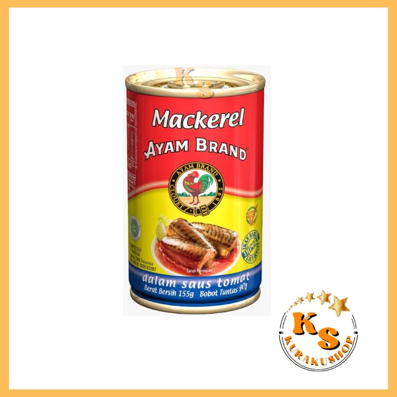 

MACKEREL DALAM SAUS TOMAT AYAM BRAND 90 GRAM