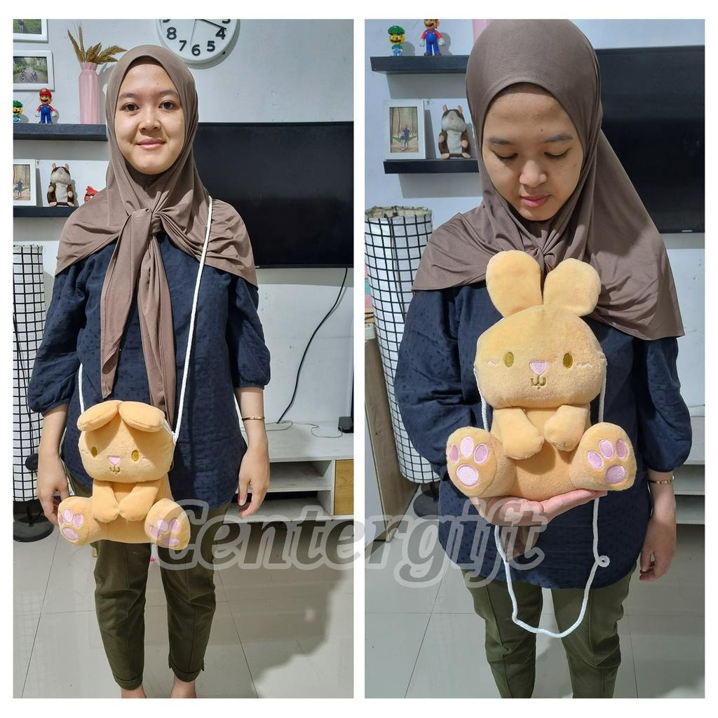 Tas Rabbit Selempang Wanita Tas Boneka Kelinci Selempang