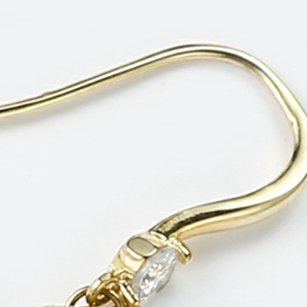 Hu Hu Hu Hu Hu Alat Bantu Pasang Kacamata♡ 1 Pasang Anting Kait Gantung Wanita Bahan Alloy Desain Merak Hias Mutiara Imitasi Untuk Pesta