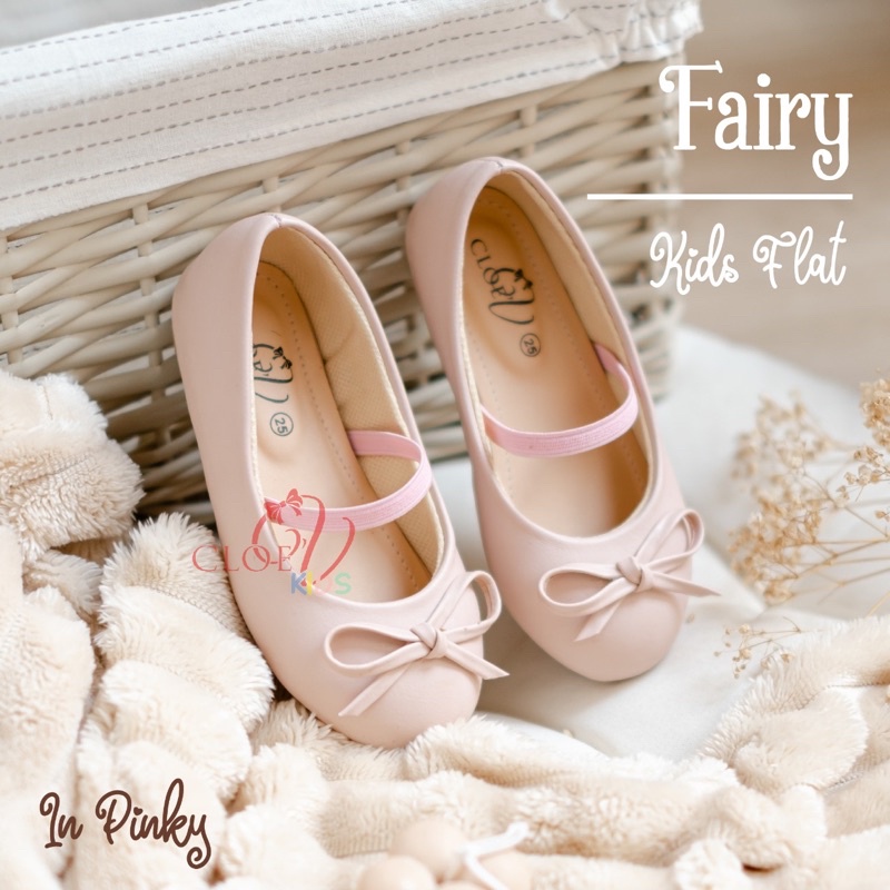 CLOEVKIDS - Fairy Flatshoes size 22-35 Flatshoes Sepatu Pesta Ballet Anak Perempuan Ballerina Korean Style Lucu