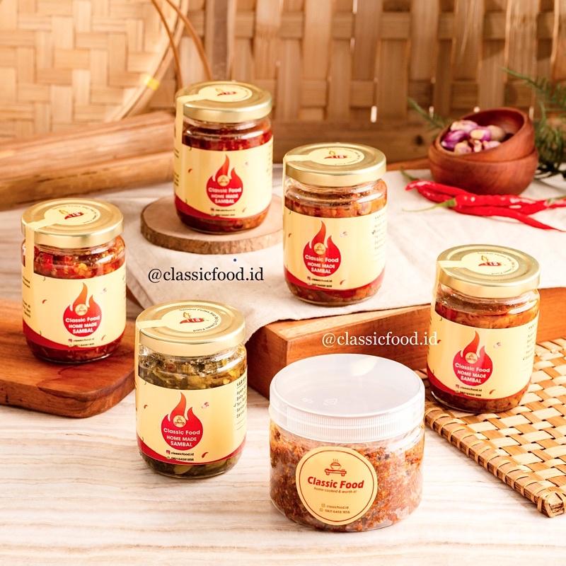 

SAMBAL AYAM SUWIR / SAMBEL BABY CUMI / SAMBAL TERI PETE (SAMBAL IJO) / SAMBEL BAWANG / SAMBAL TERI KECOMBRANG / BUMBU PECAL / BUMBU PECEL (CLASSIC FOOD 100% SAMBEL ASLI PREMIUM, CABE / CABAI RAWIT BENCONG) MEDAN