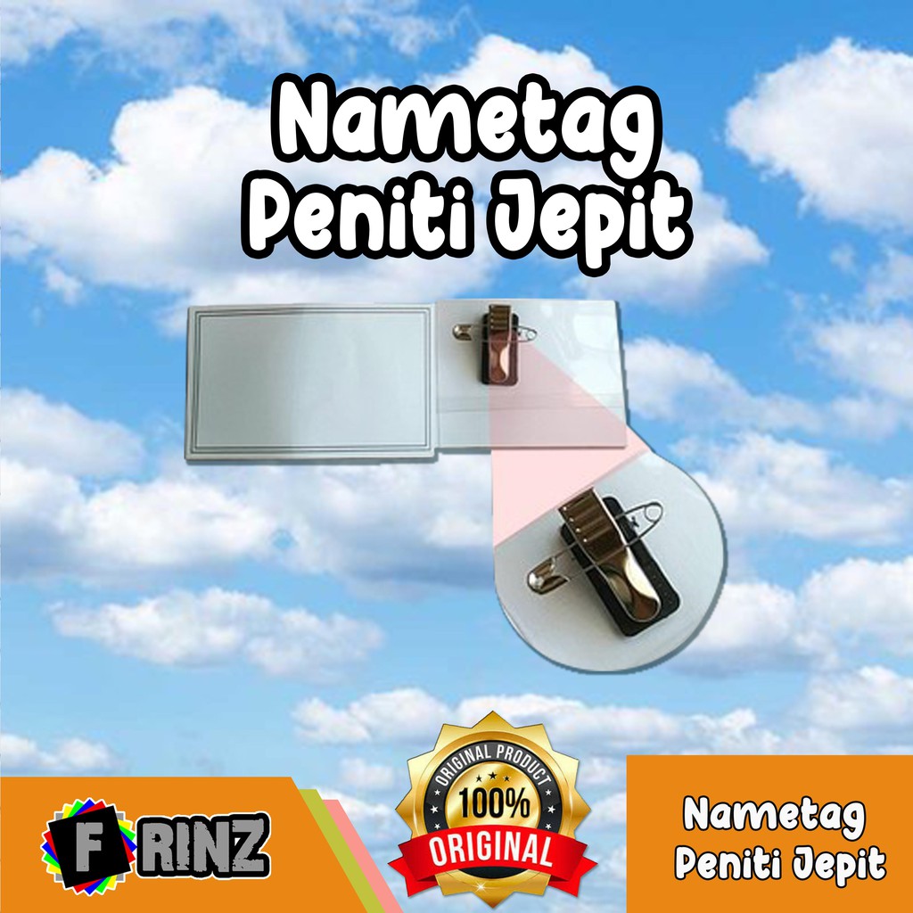 

ATK ~ Nametag Peniti / Name tag Langsung / Nametag Penjepit ID Card / Jepitan Pengenal Nama