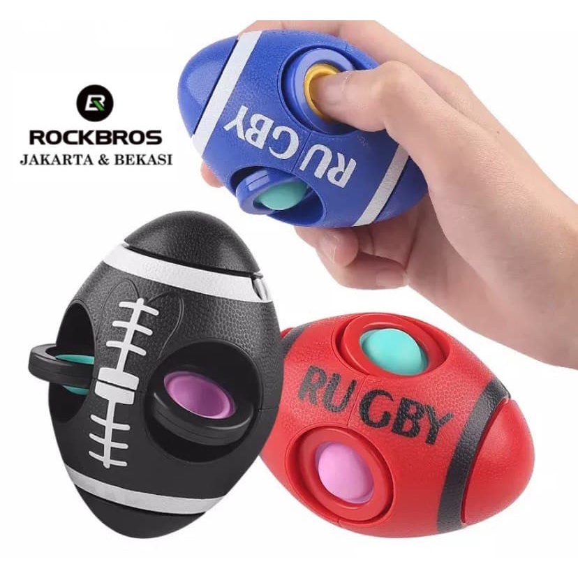 Simple Dimple Rugby Football Spinner Pop It Fidget Toy Tiktok New 2022