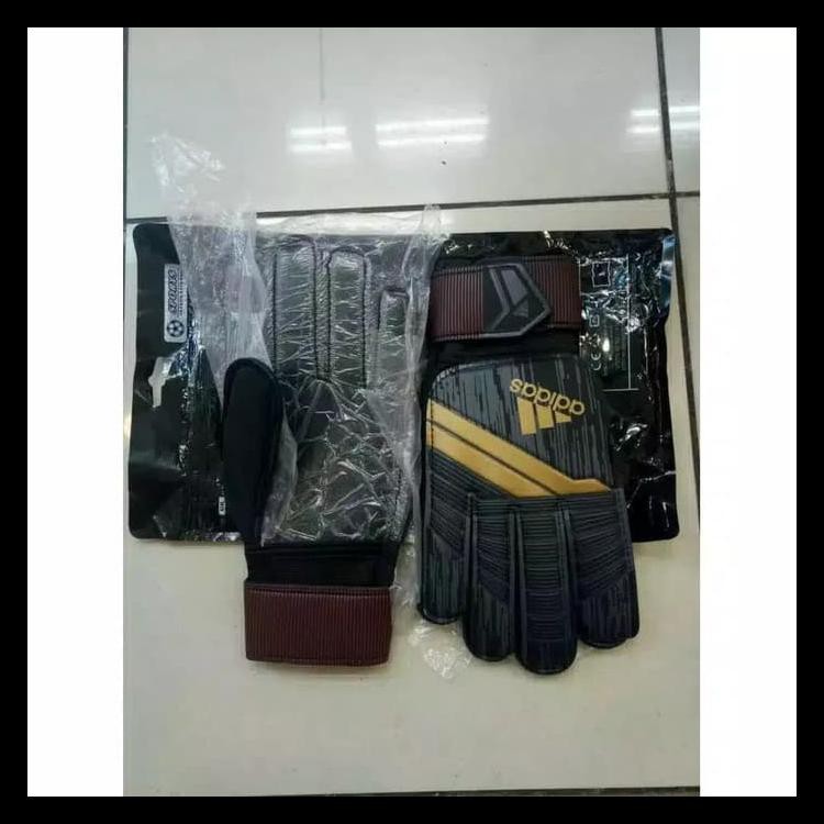 BAYAR DI TEMPAT SARUNG TANGAN KIPER / GLOVES ADIDAS PREDATOR BLACK GRADE ORI IMPORT KODE 433