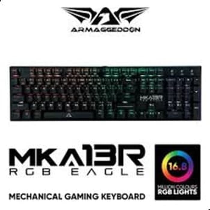 Keyboard Gaming Armggeddon MKA 13R / Keyboard Armaggeddon Hitam