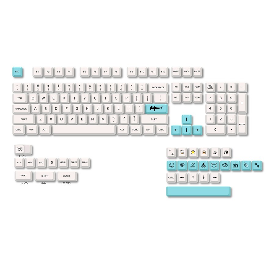 Paradox Gaming ZS-31 / ZS31 Dye-sub Keycaps 135 set XDA Profile