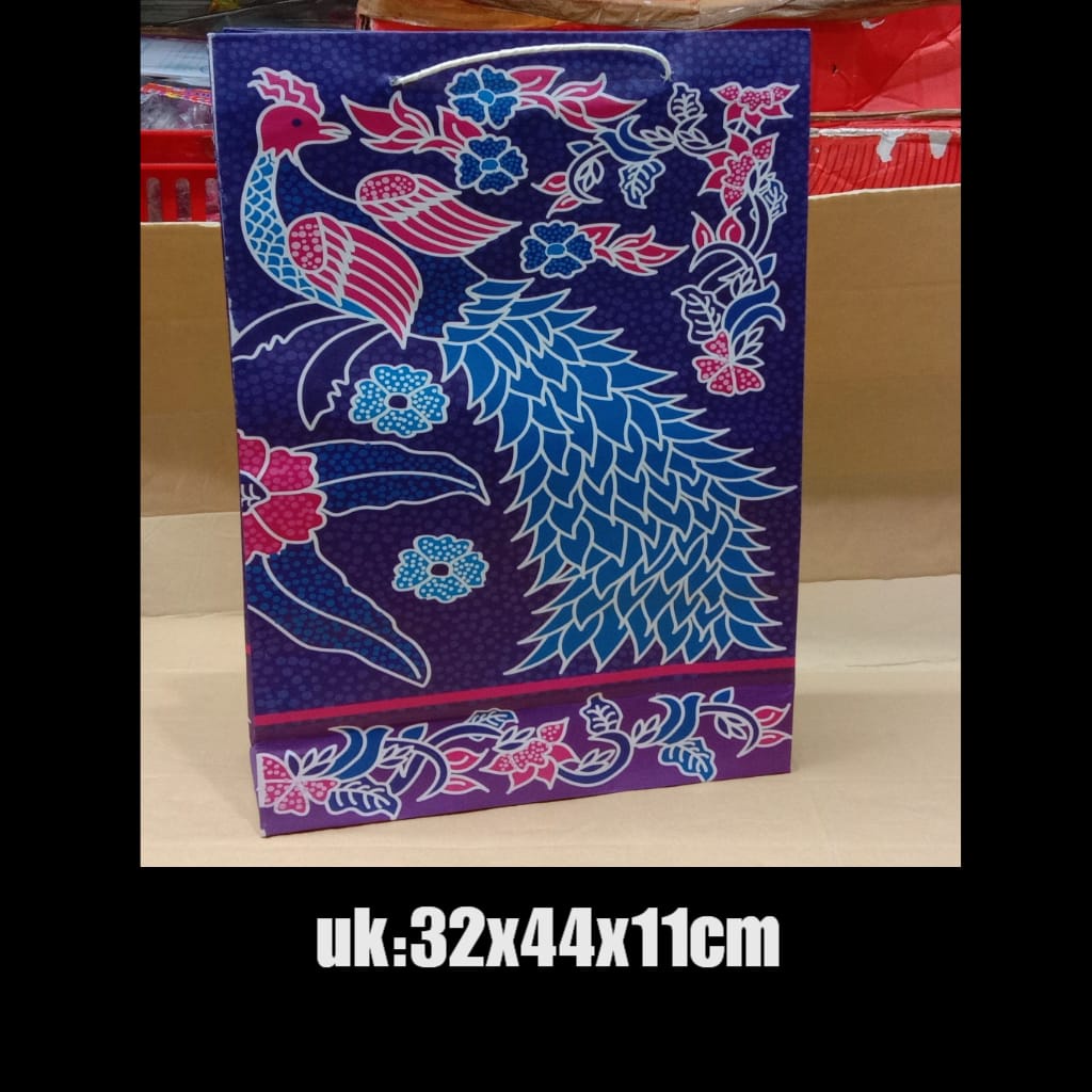 PAPPER BAG BATIK ,MOTIF PREMIUM ISI 12 PCS