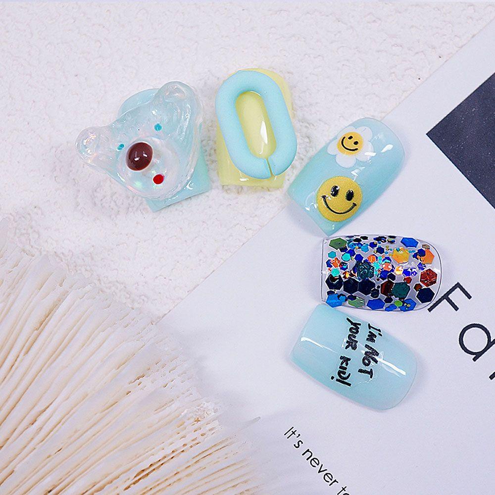 AUGUSTINA Agustin Puppy Nail Art Perhiasan Kartun Beruang Anjing DIY Aksesoris Nail Art