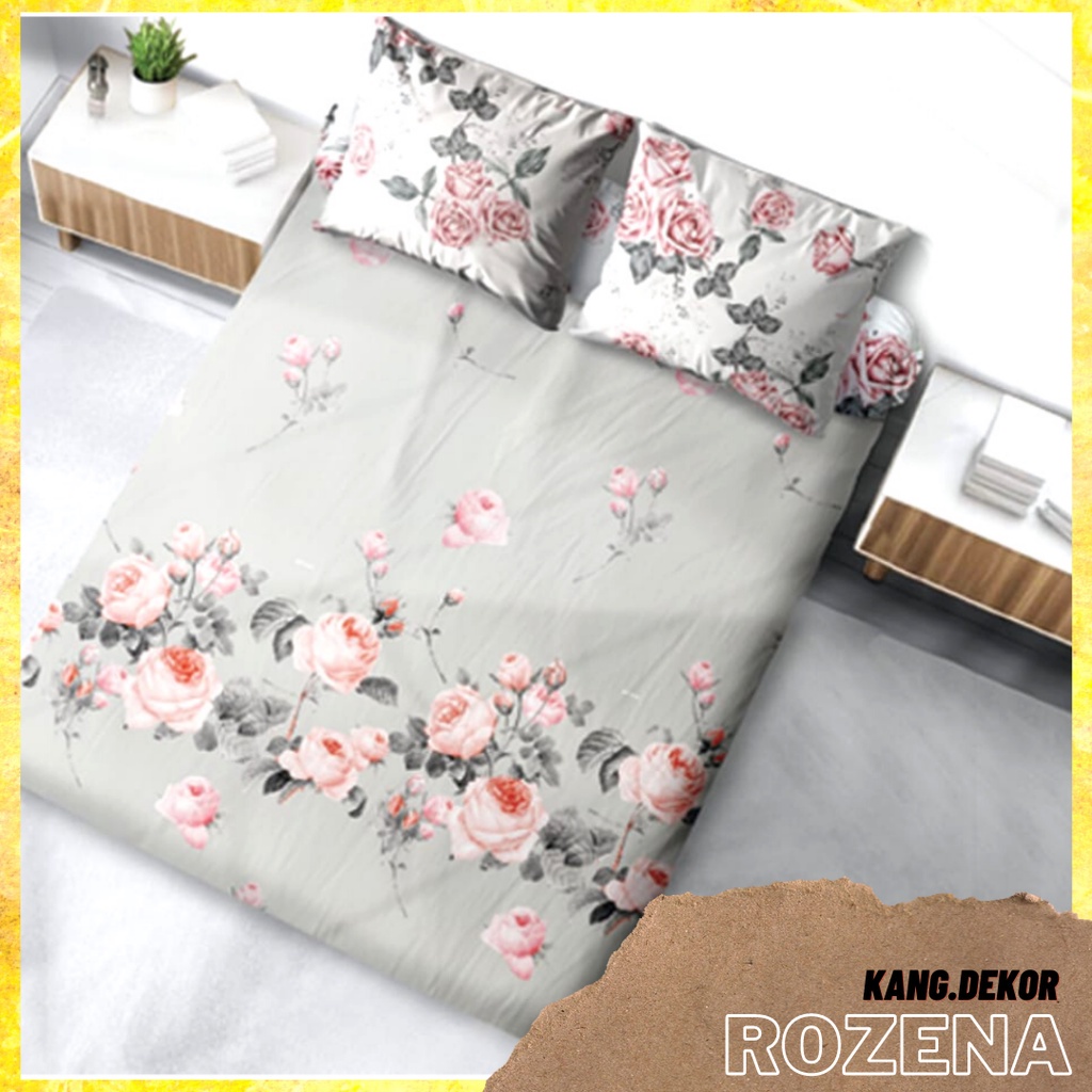 Sprei My Love Motif ROZENA 160X200 180X200 King Queen Single NO 1 2 3 MyLove Terbaru Seprai Katun Murah Sprei Cantik Seprei Aesthetic Sprei Lokal Murah Dekorasi Perlengkapan Ruangan Kamar Tidur Big Collection