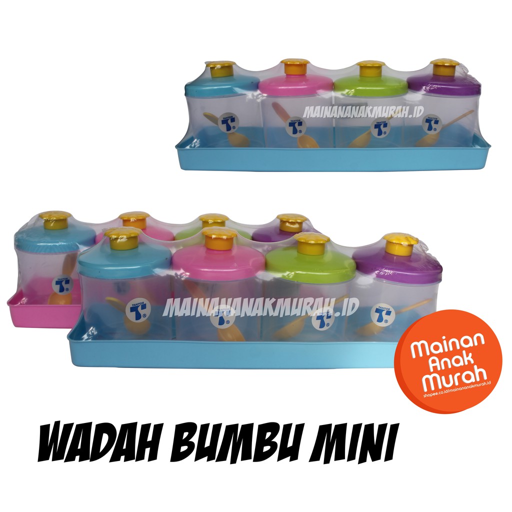 Wadah Tempat Bumbu Mini Plastik  Peralatan Alat Tambahan 