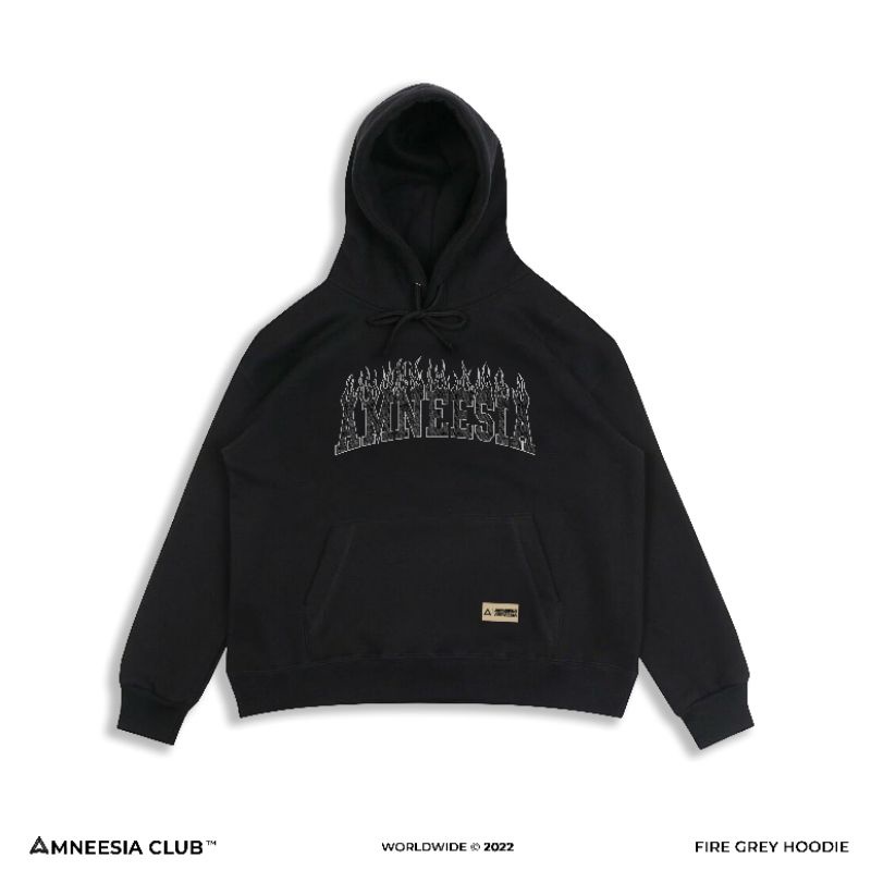 AMNEESIA • Sweater Hoodie Bordir Original Pria &amp; Wanita High Quality Premium Distro Bandung