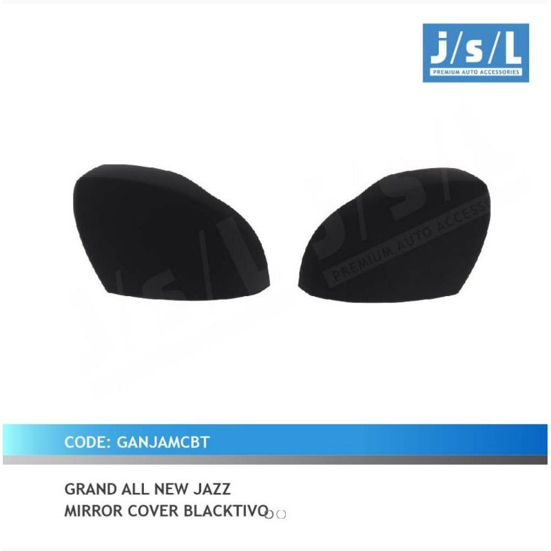 cover spion grand all new jazz, brv 2016 , Brio 2016 , Brio RS 2016, Mobilio hitam chrome carbon jsl