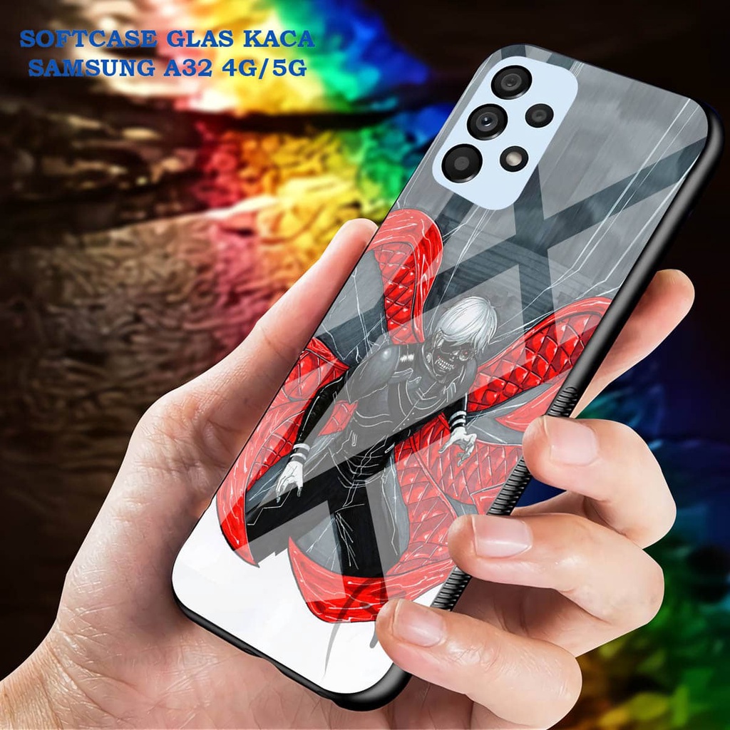 Softcase Glass Kaca SAMSUNG A32 [4G]- Case Hp Pelindung Handphone SAMSUNG A32 [5G] [ A57]
