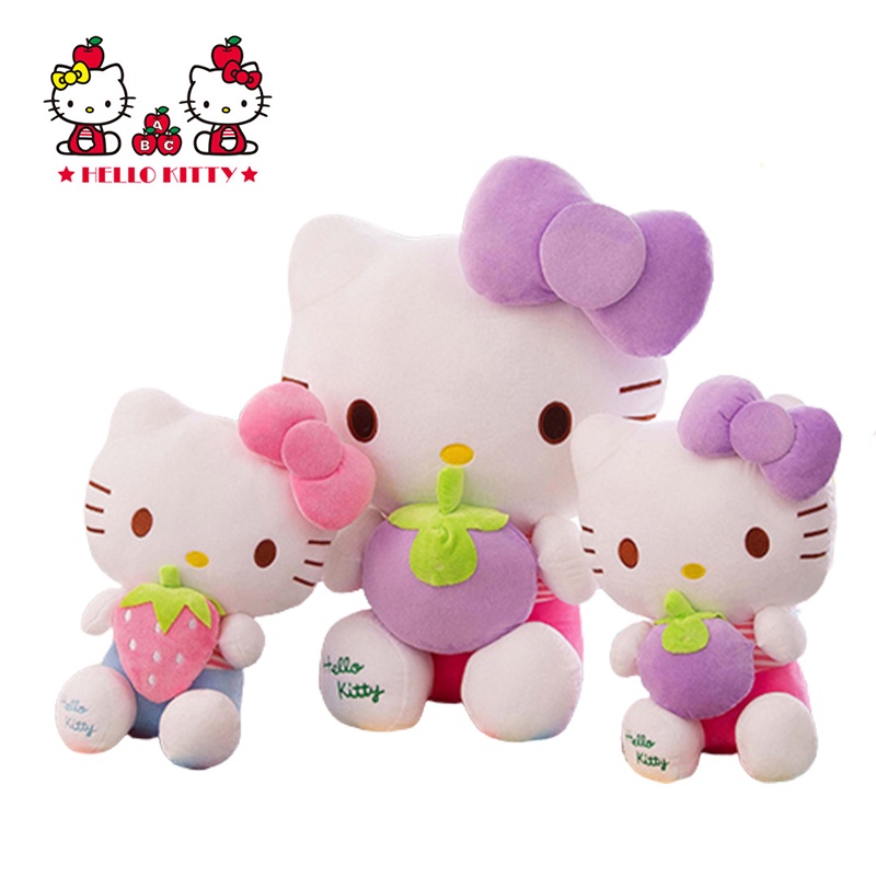 Boneka Mainan Mewah Hello Kitty Sempurna Kartun Gadis Anak Hadiah Ulang Tahun