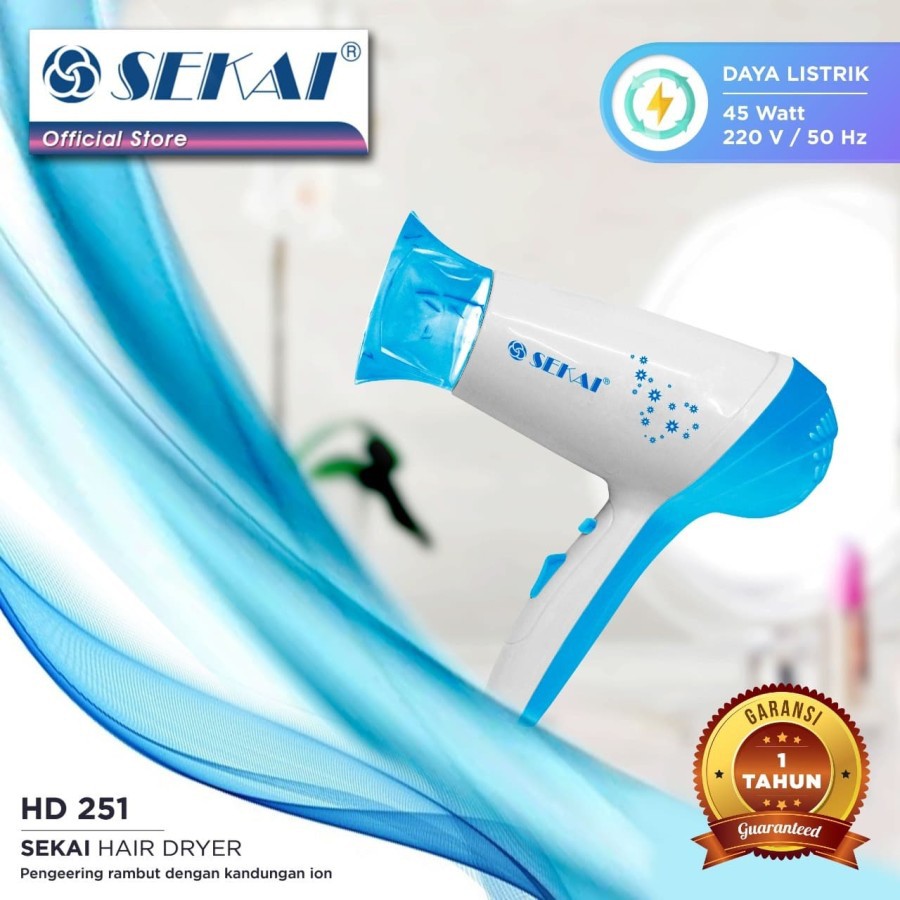 Sekai Hair Dryer HD 251Pengering Rambut Original Bergaransi Resmi