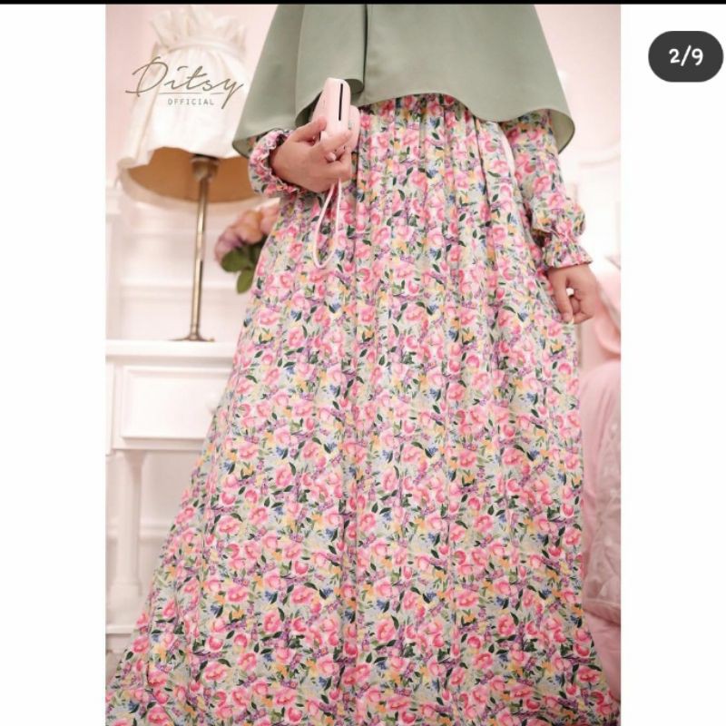 ditsy maret 2021 serein green jumbo