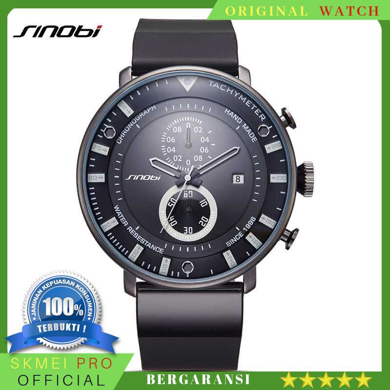 ORIGINAL WATCH SINOBI Jam Tangan Analog Pria - 9689 BERGARANSI