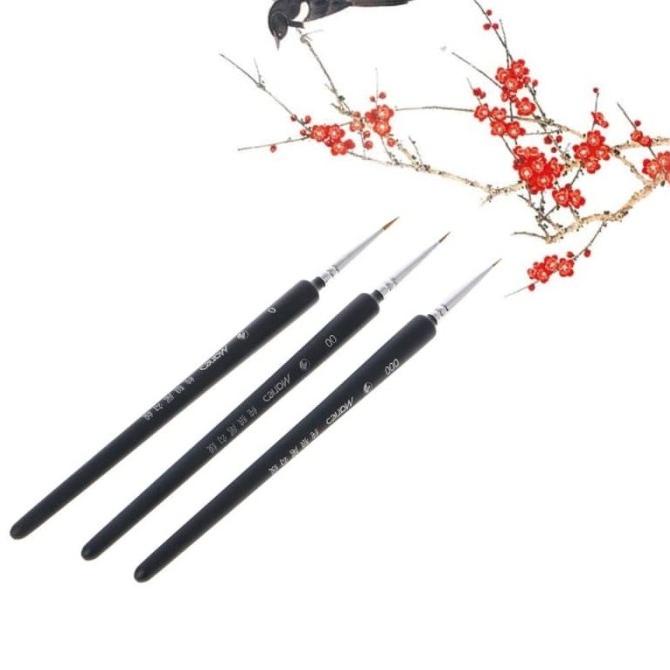 

TERLARIS Miniature & Detailing Brush 0/00/000 (3pcs)/CAT AKRILIK SET/CAT AKRILIK SET 24 WARNA/CAT AKRILIK PASTEL/CAT AIR/CAT AIR LUKIS SET/CAT AIR GIOTTO/KUAS LUKIS 1 SET/KUAS LUKIS KECIL/KUAS LUKIS LENGKAP/KANVAS LUKIS/KANVAS LUKIS SKETSA/KANVAS LUKIS