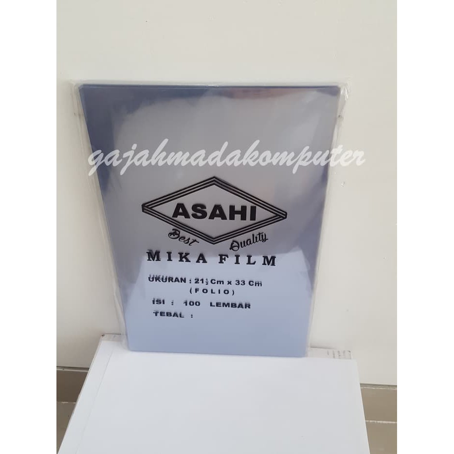 

Plastik Mika Film cover ASAHI jilid buku F4