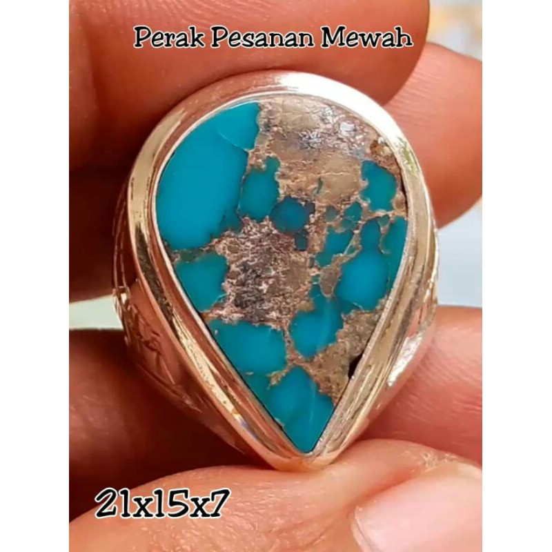 Pirus Persia Natural Urat Emas HQ Tetes Air