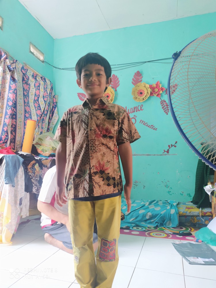 Batik Couple Keluarga Sania Ruffle Ori Ndoro Jowi Dnt