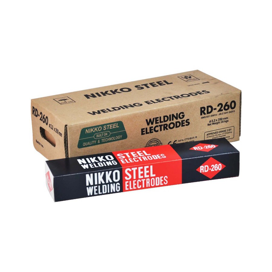 KAWAT LAS NIKKO RD-260 3.2 X 350  RD260 | RD 260 3.2 MM