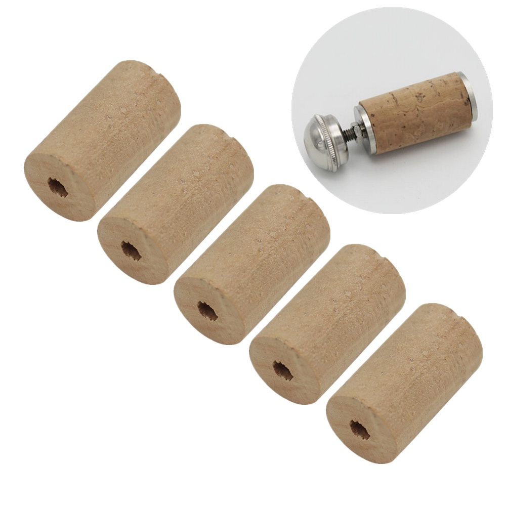 5pcs Cork Kayu Piccolo Alami Lembut Untuk Instrumen Musik