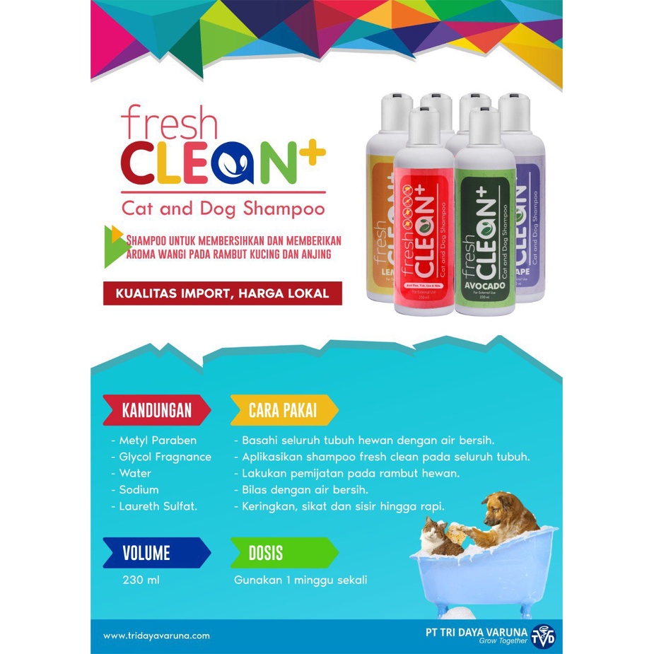 FRESH CLEAN SHAMPOO KUCING / SHAMPO ANJING (230 ML)