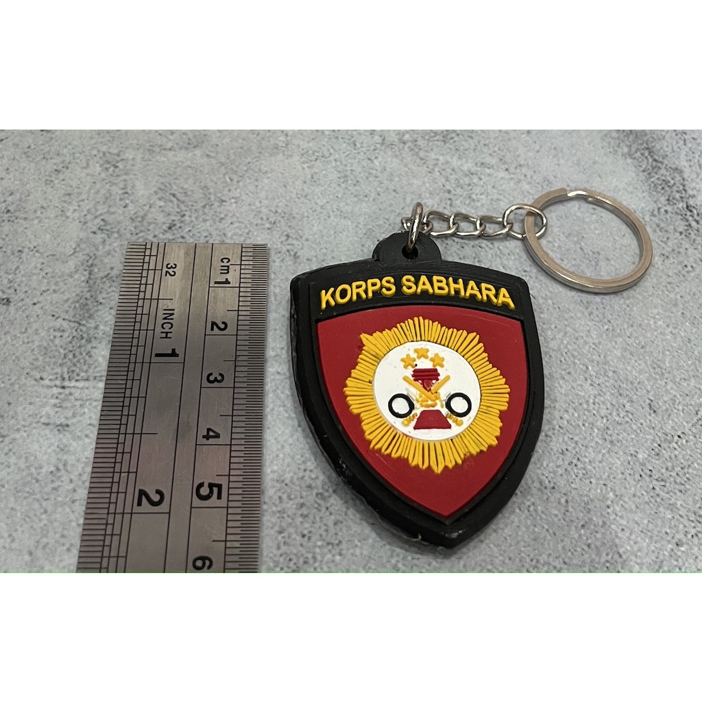 Gantungan Kunci Sabhara| Keychain |Gantungan Kunci Karet Korps Sabhara