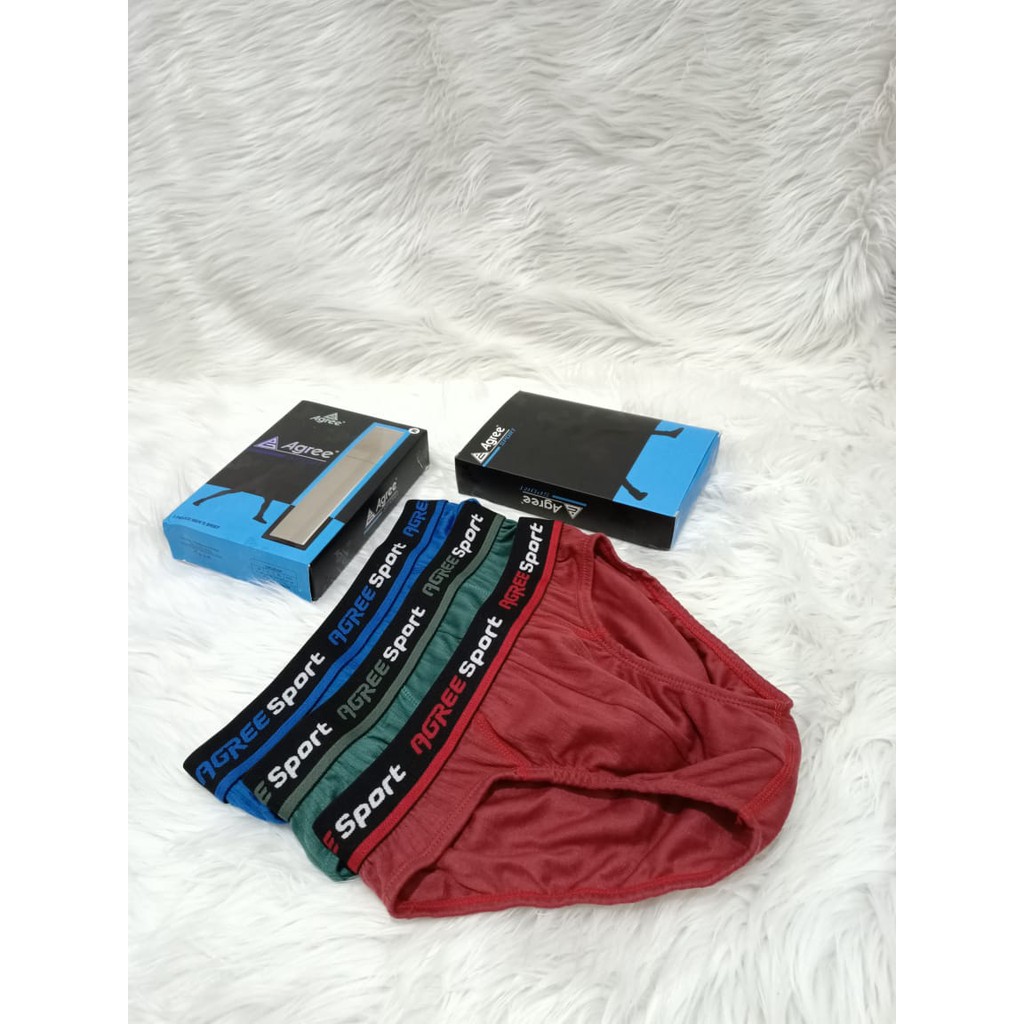 3 PCS CELANA DALAM AGRE ART. 2308 | CELANA DALAM PRIA | CELANA DALAM MEN'S BRIEF