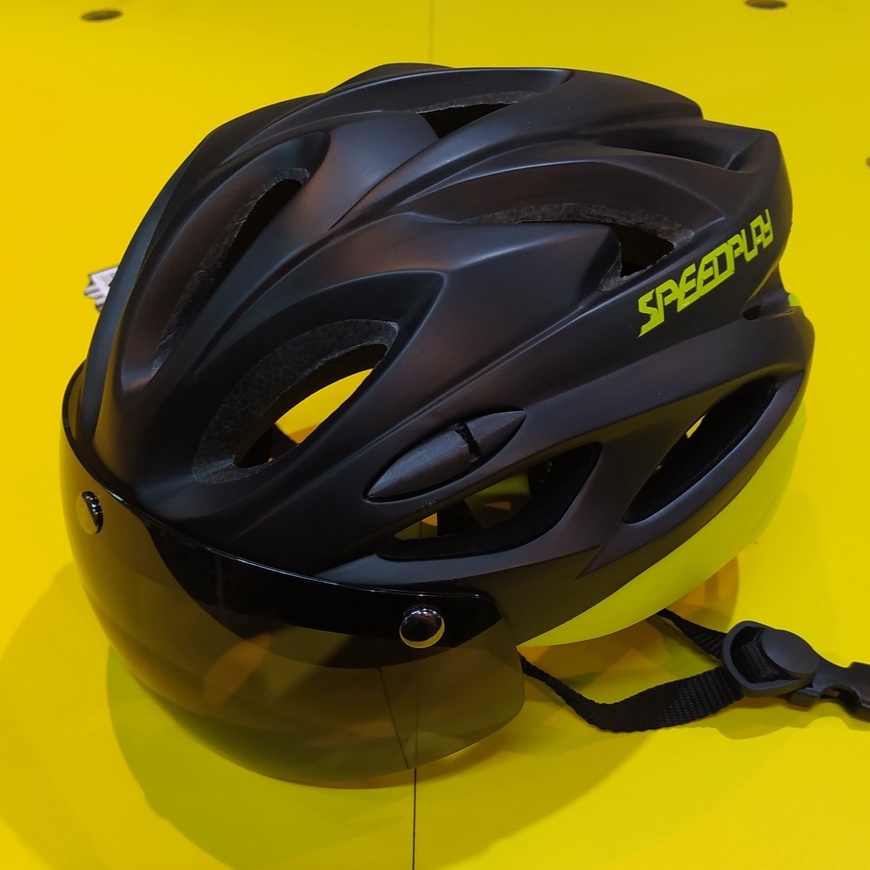 Helm sepeda speedplay lens Yellow Fluo not scott pmt kask cairbull