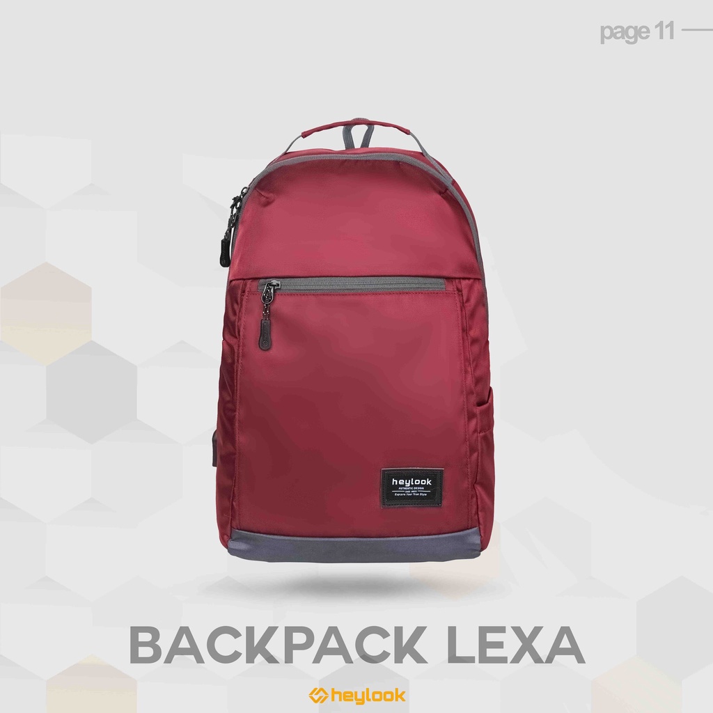 HEYLOOK Project - (Paket Hemat Pelajar) Backpack LEXA Tas Ransel Laptop Pria Wanita Tas Leptop 14-16 inch Tas Punggung Perempuan Tas Sekolah Tas Kuliah Tas Kerja Cowok Terbaru