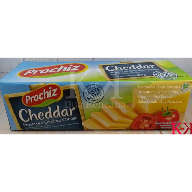 

9NO7 CHEESE KEJU CHEDDAR PROCHIZ PREMIUM 2 KG BLOCK CHEESE 67UP